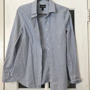 J Crew Pinstripe Button Up Shirt